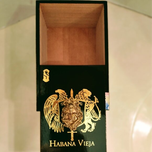 Suenos de Saundra Upcycled, Rare, Black Vieja, Cigar Box, Home Accent/ Storage - Picture 7 of 14